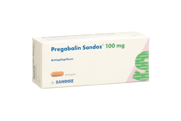 Prégabaline Sandoz caps 100 mg 84 pce