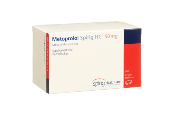 Metoprolol Spirig HC Ret Filmtabl 50 mg 100 Stk