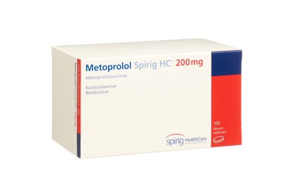 Metoprolol Spirig HC Ret Filmtabl 200 mg 100 Stk