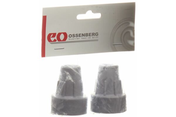 Ossenberg embout pour béquilles 16mm gris 1 paire