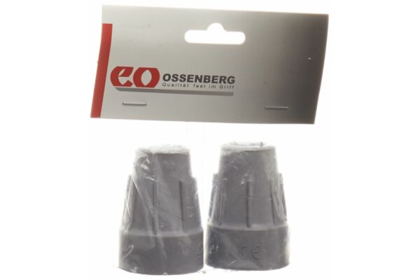 Ossenberg embout pour béquilles 19mm gris 1 paire