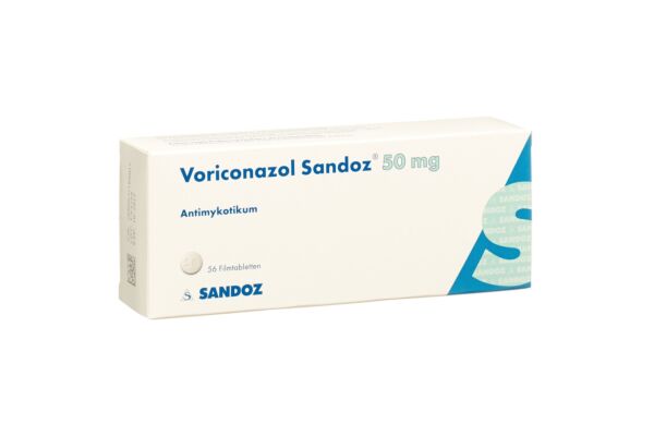 Voriconazole Sandoz cpr pell 50 mg 56 pce
