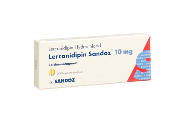 Lércanidipine Sandoz cpr pell 10 mg 28 pce