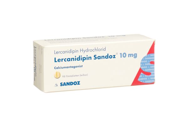 Lércanidipine Sandoz cpr pell 10 mg 98 pce