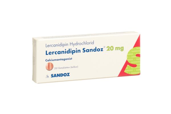 Lércanidipine Sandoz cpr pell 20 mg 28 pce