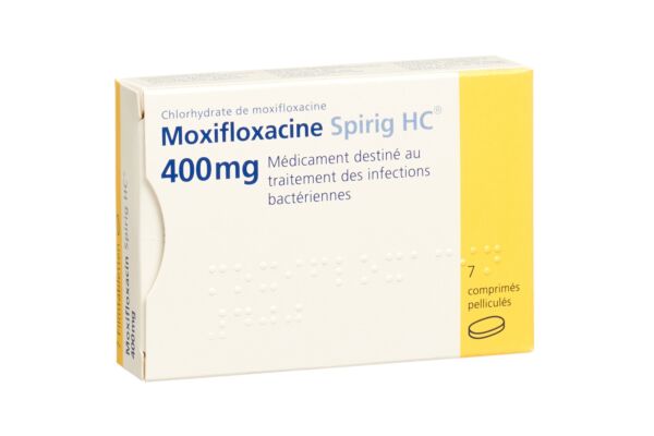 Moxifloxacine Spirig HC cpr pell 400 mg 7 pce