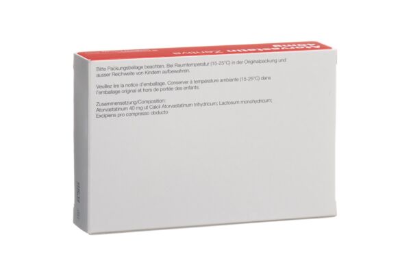 Atorvastatin Zentiva Filmtabl 40 mg 30 Stk
