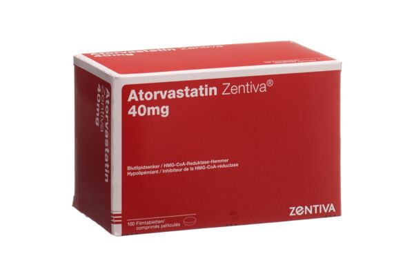 Atorvastatin Zentiva Filmtabl 40 mg 100 Stk