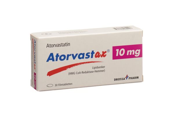 Atorvastax Filmtabl 10 mg 30 Stk