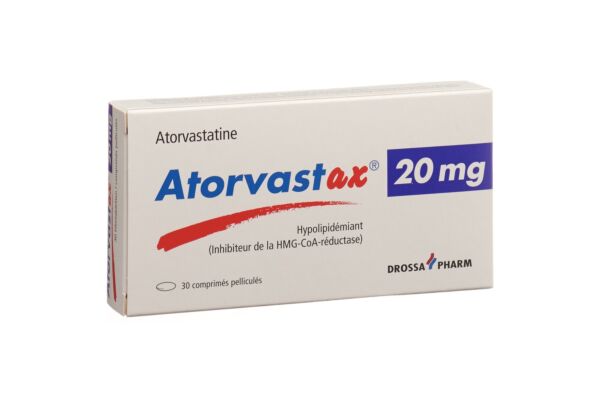 Atorvastax Filmtabl 20 mg 30 Stk