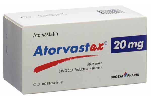 Atorvastax Filmtabl 20 mg 100 Stk