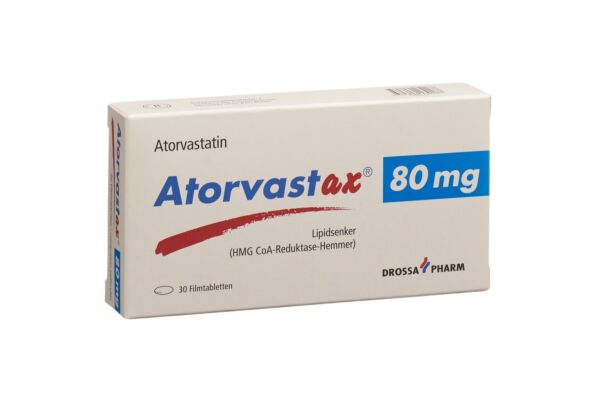 Atorvastax Filmtabl 80 mg 30 Stk