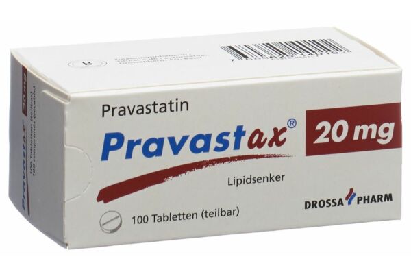 Pravastax Tabl 20 mg 100 Stk