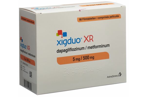 Xigduo XR cpr pell 5 mg/500 mg 98 pce