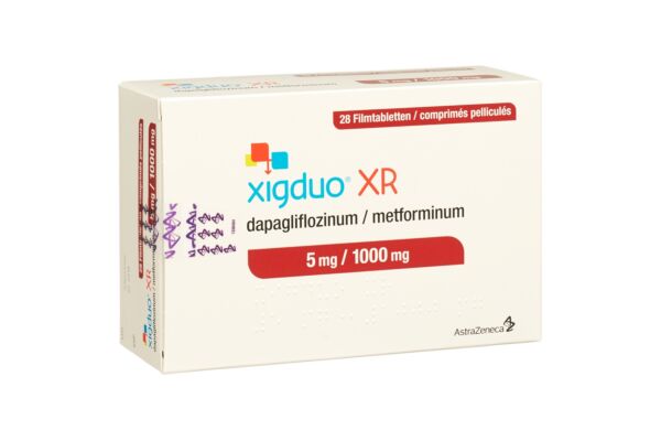 Xigduo XR cpr pell 5 mg/1000 mg 28 pce