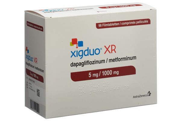 Xigduo XR cpr pell 5 mg/1000 mg 98 pce