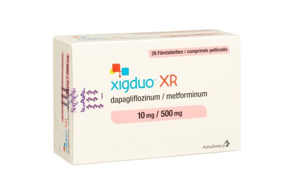 Xigduo XR cpr pell 10 mg/500 mg 28 pce