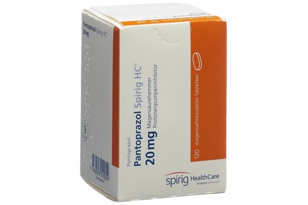 Pantoprazol Spirig HC Tabl 20 mg Fl 120 Stk