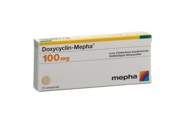 Doxycyclin-Mepha cpr 100 mg 10 pce