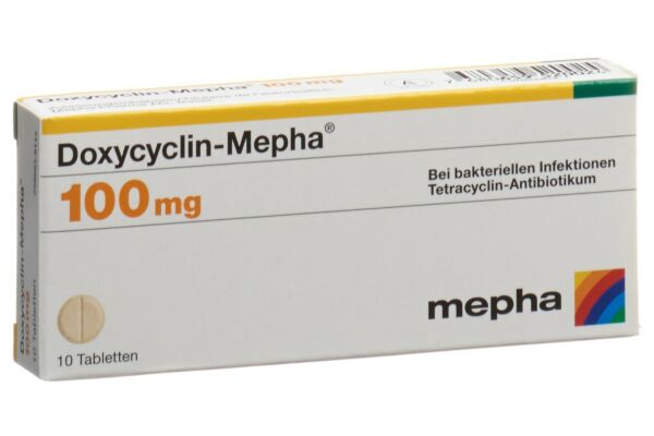 Doxycyclin-Mepha Tabl 100 mg 20 Stk