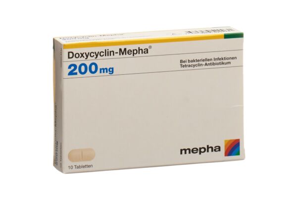 Doxycyclin-Mepha cpr 200 mg 10 pce