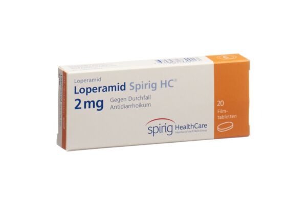 Lopéramide Spirig HC cpr pell 2 mg 20 pce