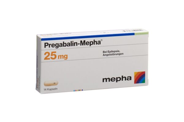 Pregabalin-Mepha Kaps 25 mg 14 Stk
