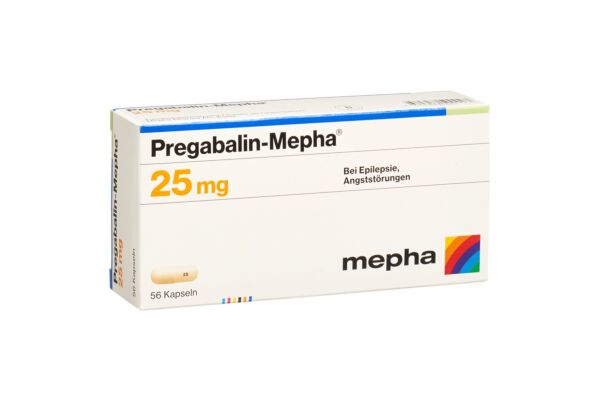Pregabalin-Mepha Kaps 25 mg 56 Stk