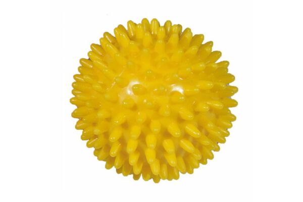 Sundo balle de massage avec picots ø8cm jaune