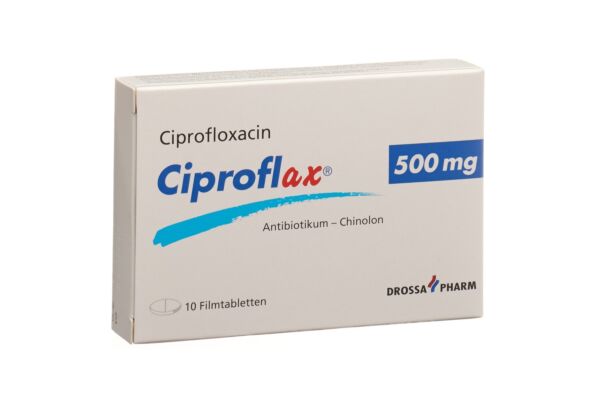 Ciproflax cpr pell 500 mg 10 pce