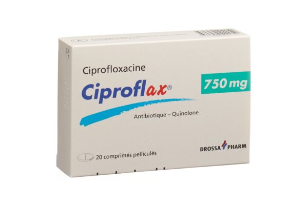 Ciproflax cpr pell 750 mg 20 pce