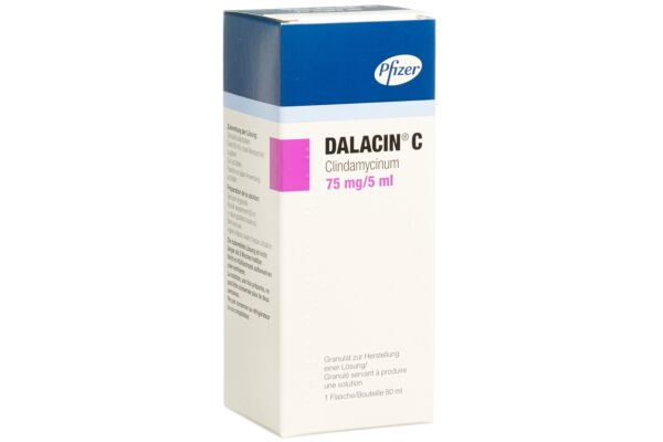 Dalacin C gran 75 mg/5ml pour sirop fl 80 ml