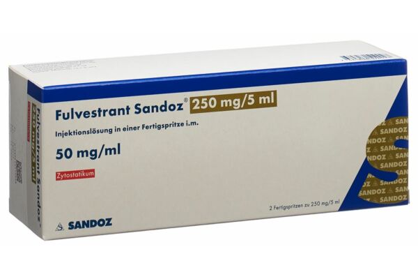 Fulvestrant Sandoz Inj Lös 250 mg/5ml i.m. 2 Fertspr 5 ml