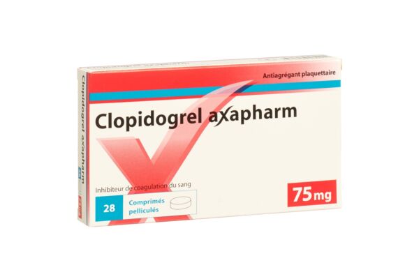 Clopidogrel axapharm Filmtabl 75 mg 28 Stk