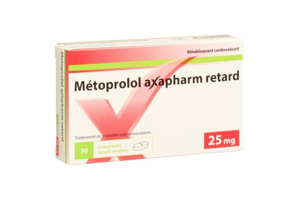Métoprolol Axapharm cpr ret 25 mg 30 pce
