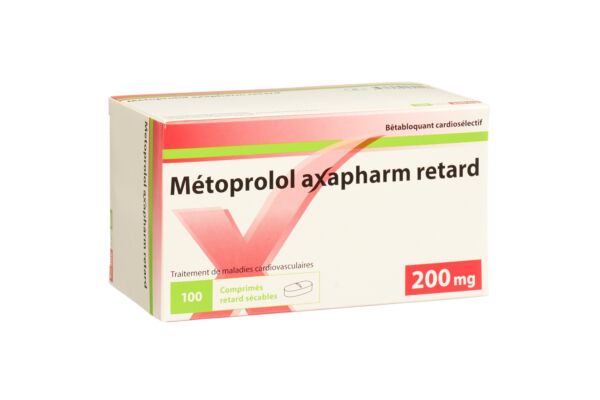Métoprolol Axapharm cpr ret 200 mg 100 pce