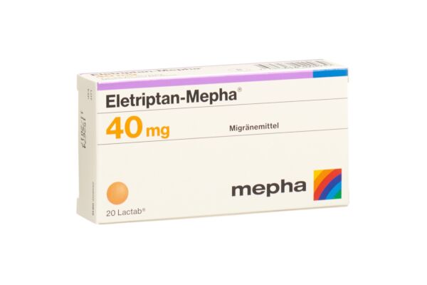 Eletriptan-Mepha cpr pell 40 mg 20 pce