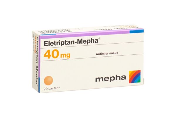 Eletriptan-Mepha cpr pell 40 mg 20 pce