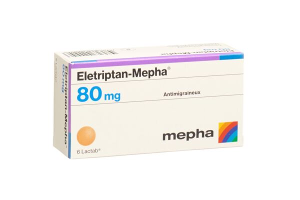 Eletriptan-Mepha cpr pell 80 mg 6 pce