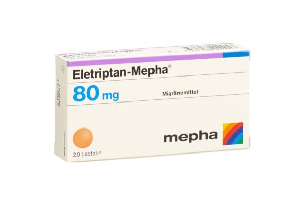 Eletriptan-Mepha cpr pell 80 mg 20 pce