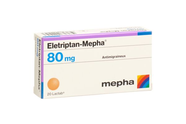Eletriptan-Mepha cpr pell 80 mg 20 pce