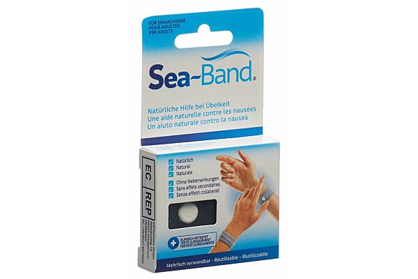 Sea-Band bracelet d'acupression adulte noir 1 paire