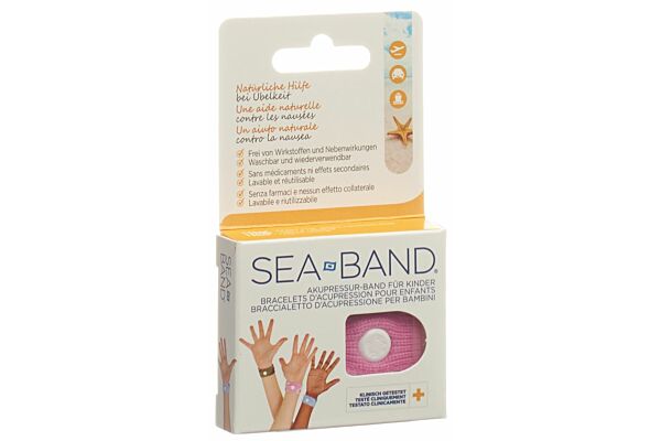 Sea-Band bracelet d'acupression enfant rose 1 paire