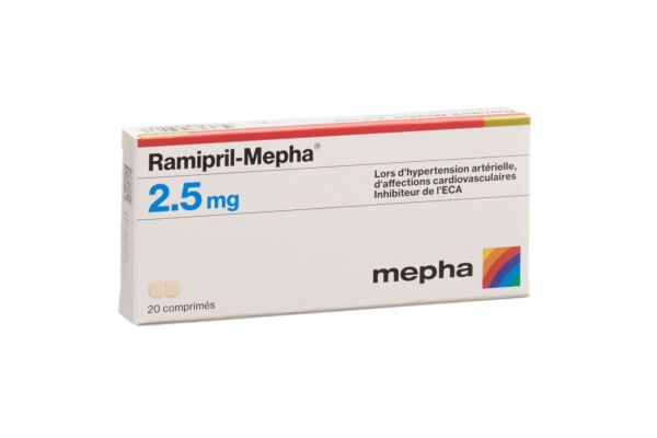 Ramipril-Mepha Tabl 2.5 mg 20 Stk