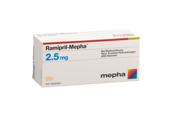 Ramipril-Mepha Tabl 2.5 mg 100 Stk