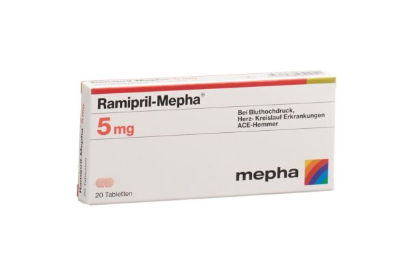Ramipril-Mepha Tabl 5 mg 20 Stk