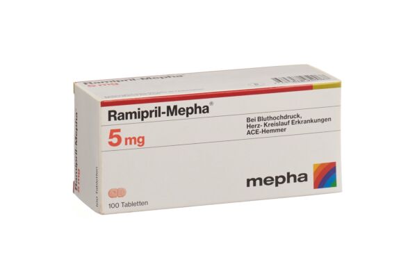 Ramipril-Mepha Tabl 5 mg 100 Stk