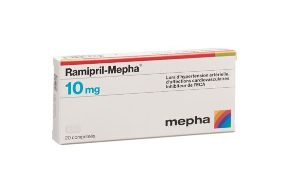 Ramipril-Mepha Tabl 10 mg 20 Stk