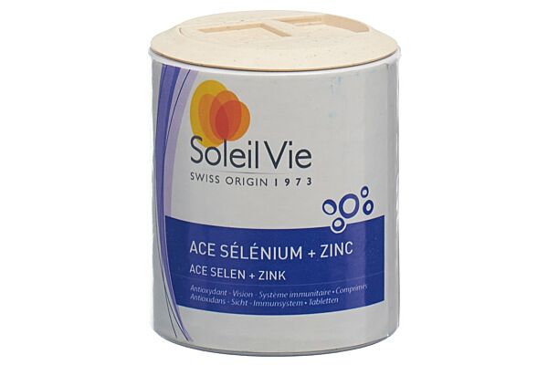 Soleil Vie ace sélénium + zinc cpr 500 mg 100 pce