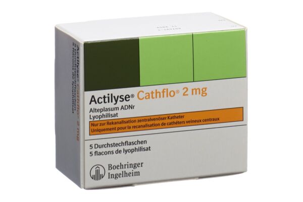 Actilyse Cathflo subst sèche 2 mg flac 5 pce